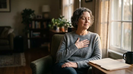 Personne trouvant du réconfort et un soutien rapide grâce à un accompagnement psychologique après un deuil