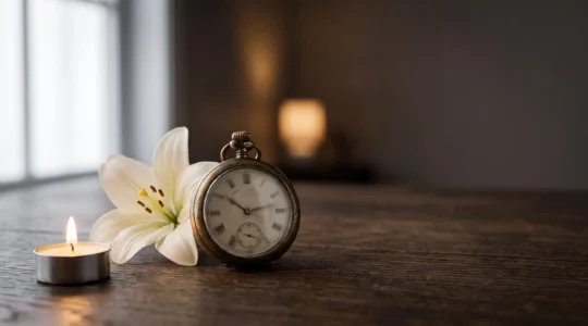 Composition symbolique évoquant la course contre la montre pour coordonner les prestataires funéraires en moins de 72 heures